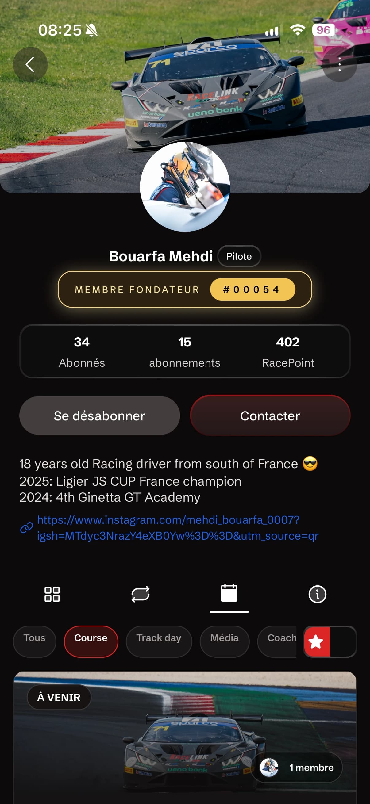 RaceLink app preview